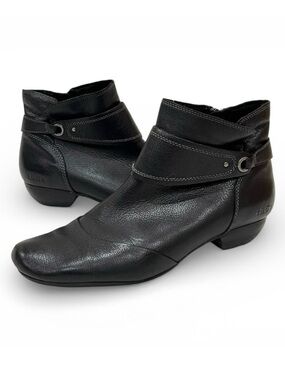Taos Black Addition Leather Ankle Boot Size 9.5